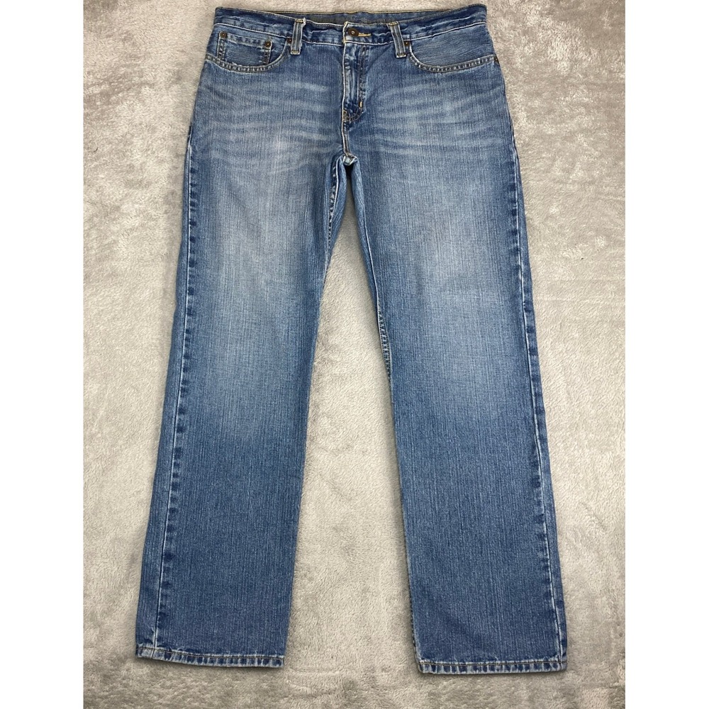 Roebuck & Co Slim Straight Jeans‎ Mens 34x30 Blue Denim Classic Fit
